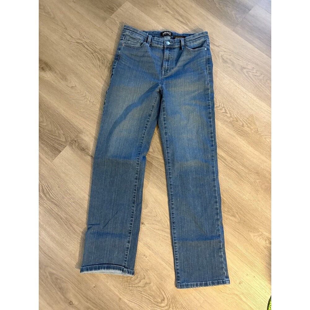 BUFFALO David Button Women Alyssa Jean size 4 High waisted straight leg
